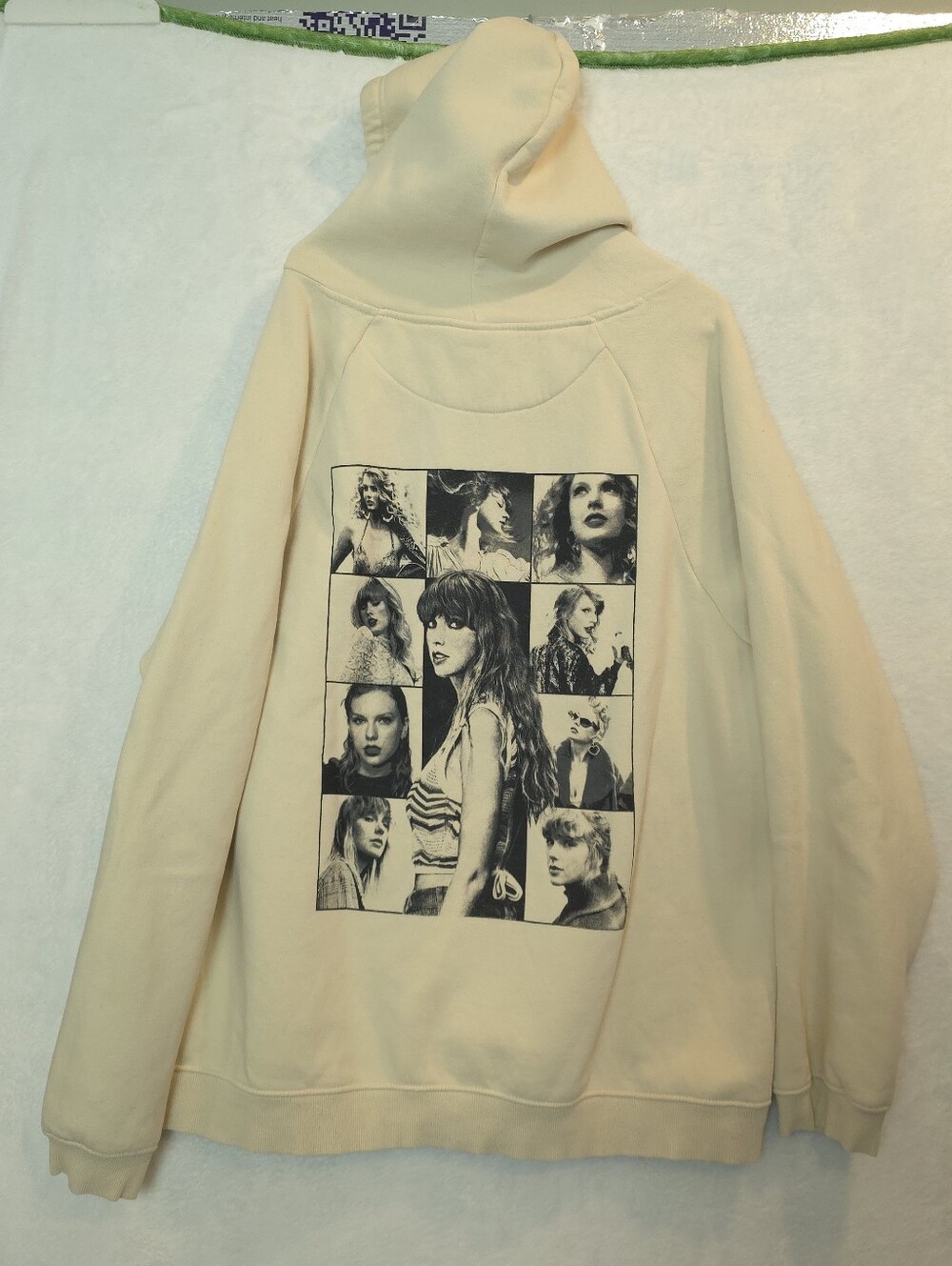 Taylor Swift The Eras Tour Hoodie Cream OFFICIAL Merch Pullover Sweatshirt 3XL